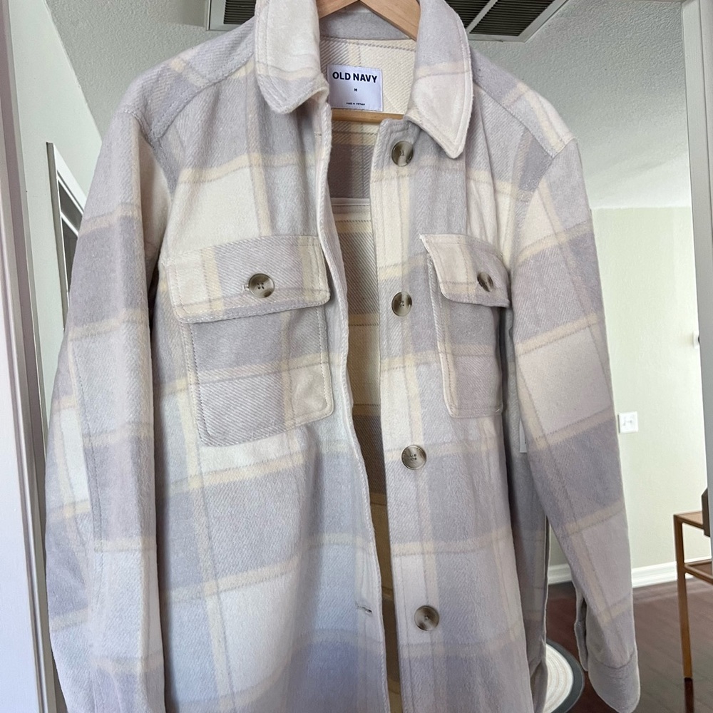 NWT old navy Neutral Shacket